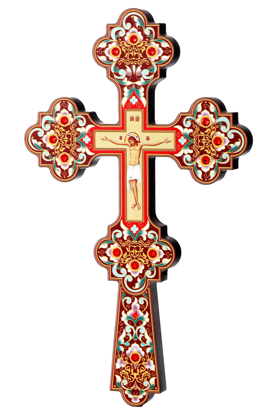 Handmade Wooden Holy Cross Crucifix - Christian & Orthodox Decor (12 in)