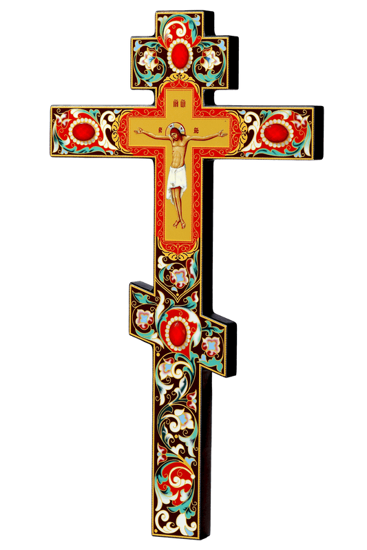 Traditional Wooden Cross Decor - Christian Home & Church Supply (12 in)