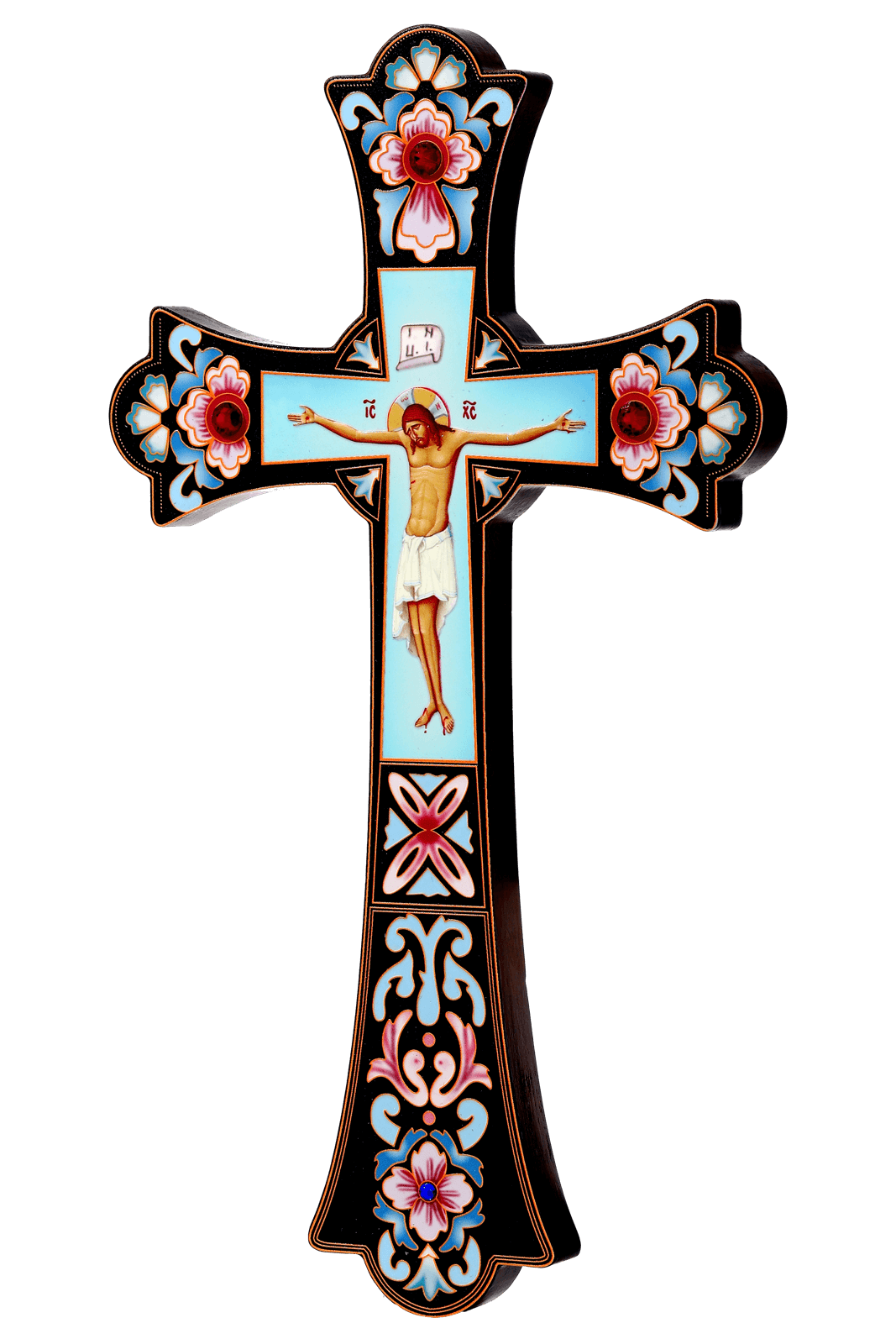 Unique Wooden Cross Sculpture - Christian Home & Church Decoration (12 in)