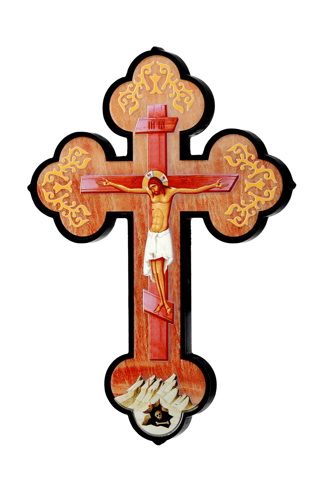 Elegant Handmade Wooden Cross - Christian & Orthodox Church Supply (12 in)