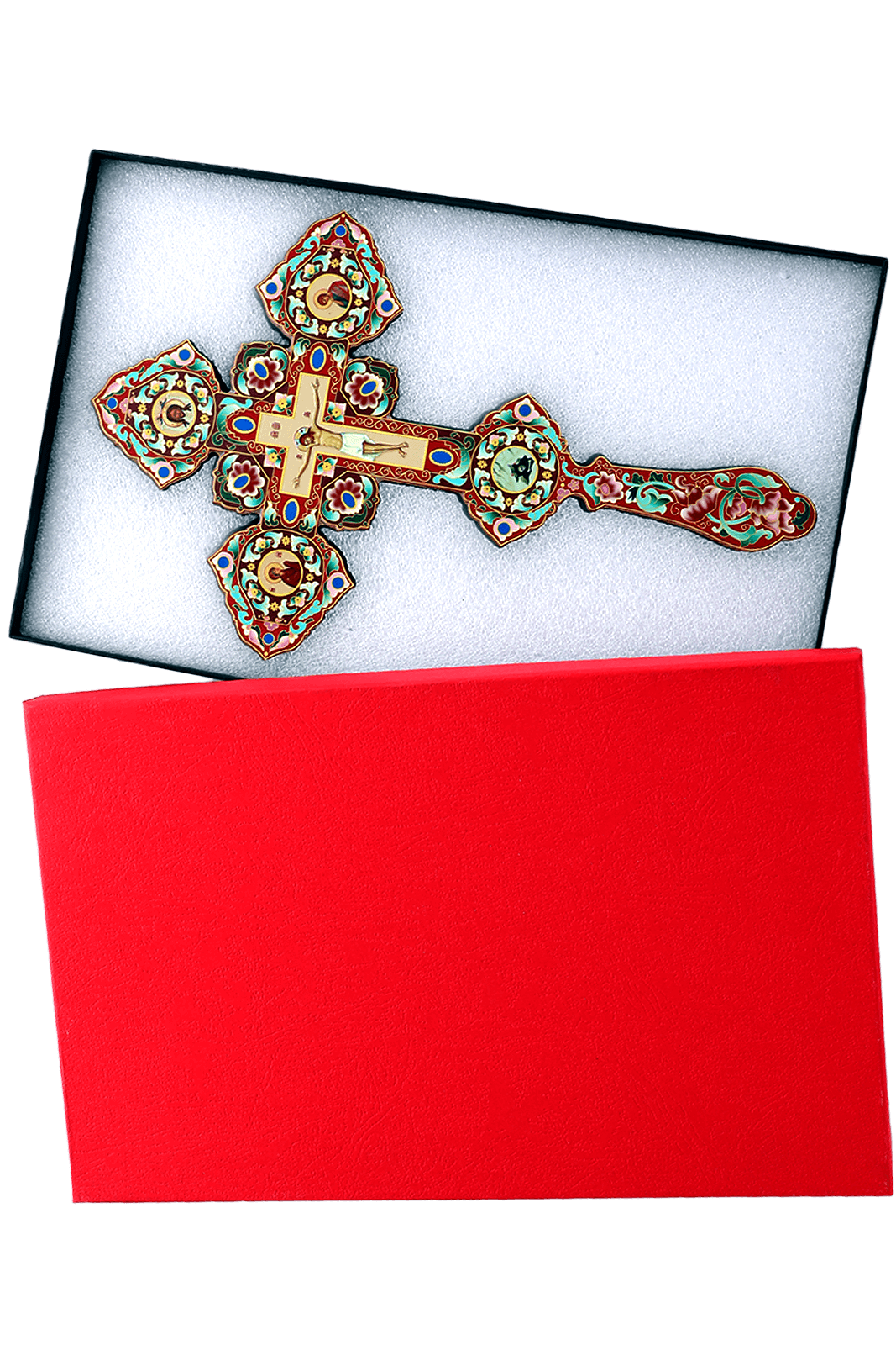 Handmade Orthodox Cross Carving - Christian Home & Church Accent (12 in)