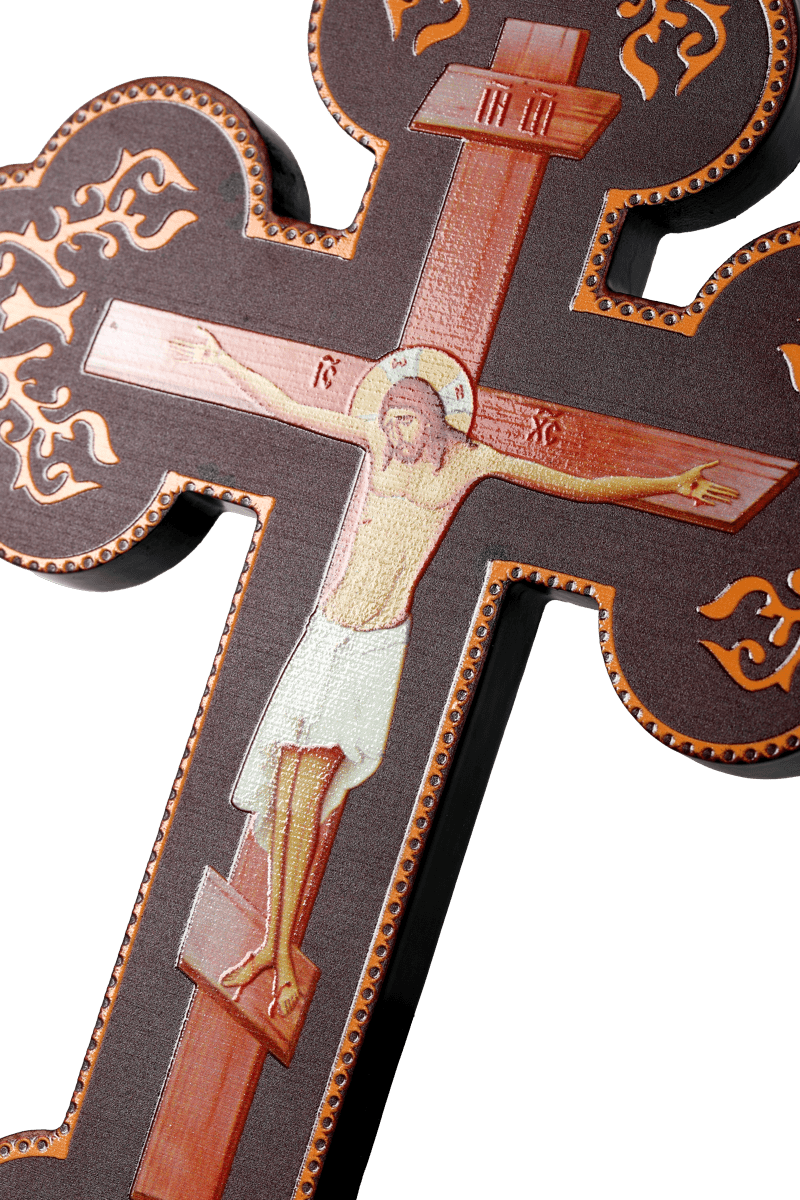 Elegant Handcrafted Wooden Cross - Church Decor (12 in)